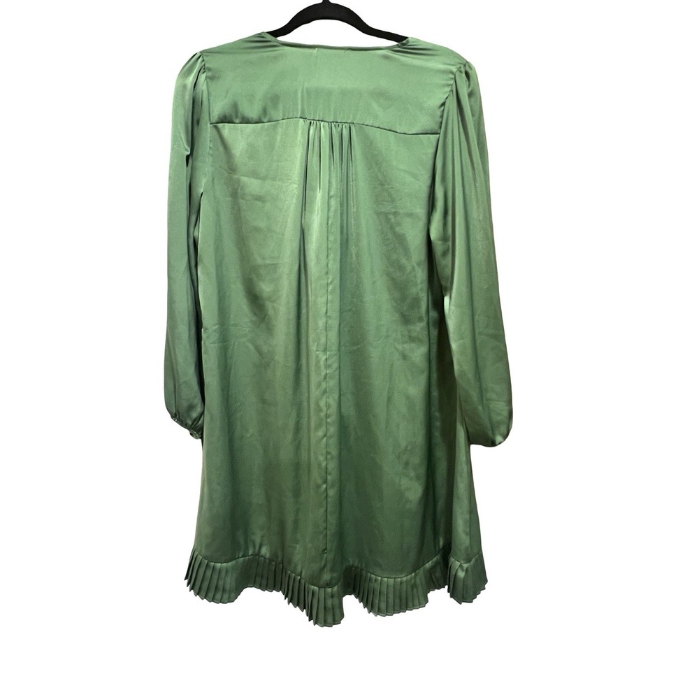 Reformed Green‎ Maxi Mini Accordion Dress Medium - Picture 9 of 11